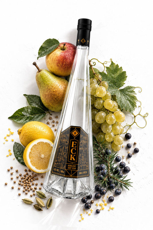 ECK Koblenz Dry Gin 500ml Flasche – handgemachter Dry Gin aus Koblenz